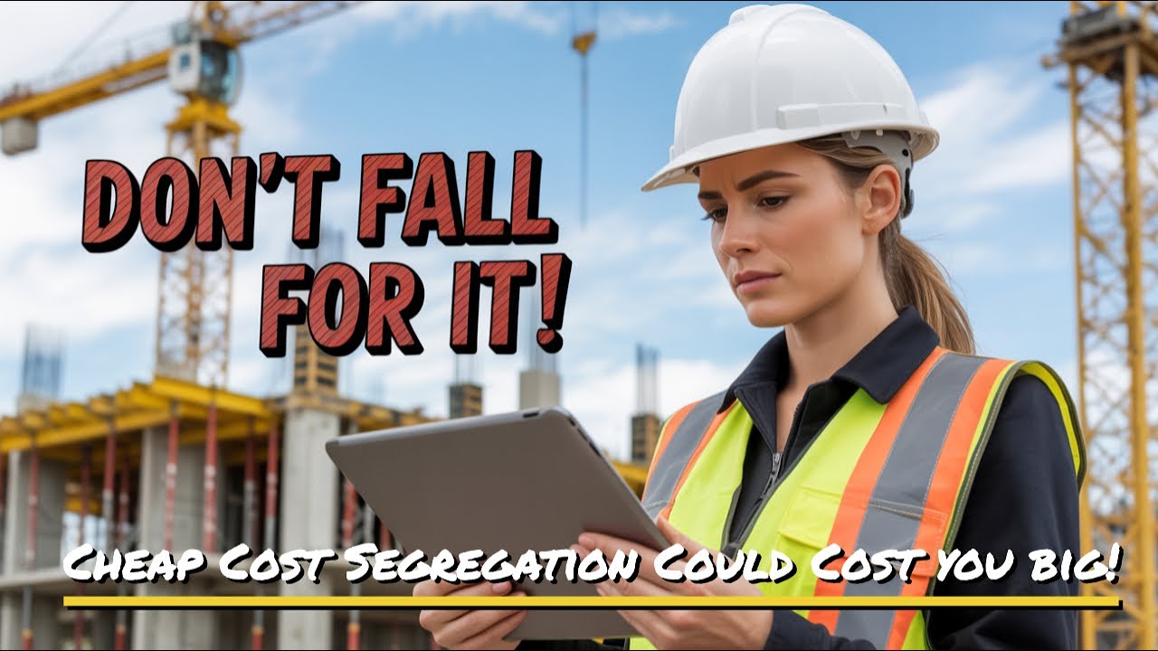 Don't Fall For It!  Cheap Cost Segregation Could Cost You BIG!
