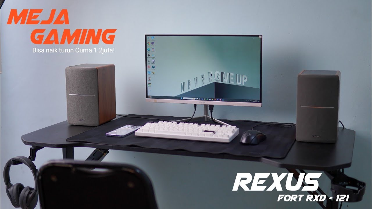 MEJA GAMING 1.2JUTAAN TERBAIK? REVIEW REXUS FORT RXD - 121 BISA NAIK TURUN CUY
