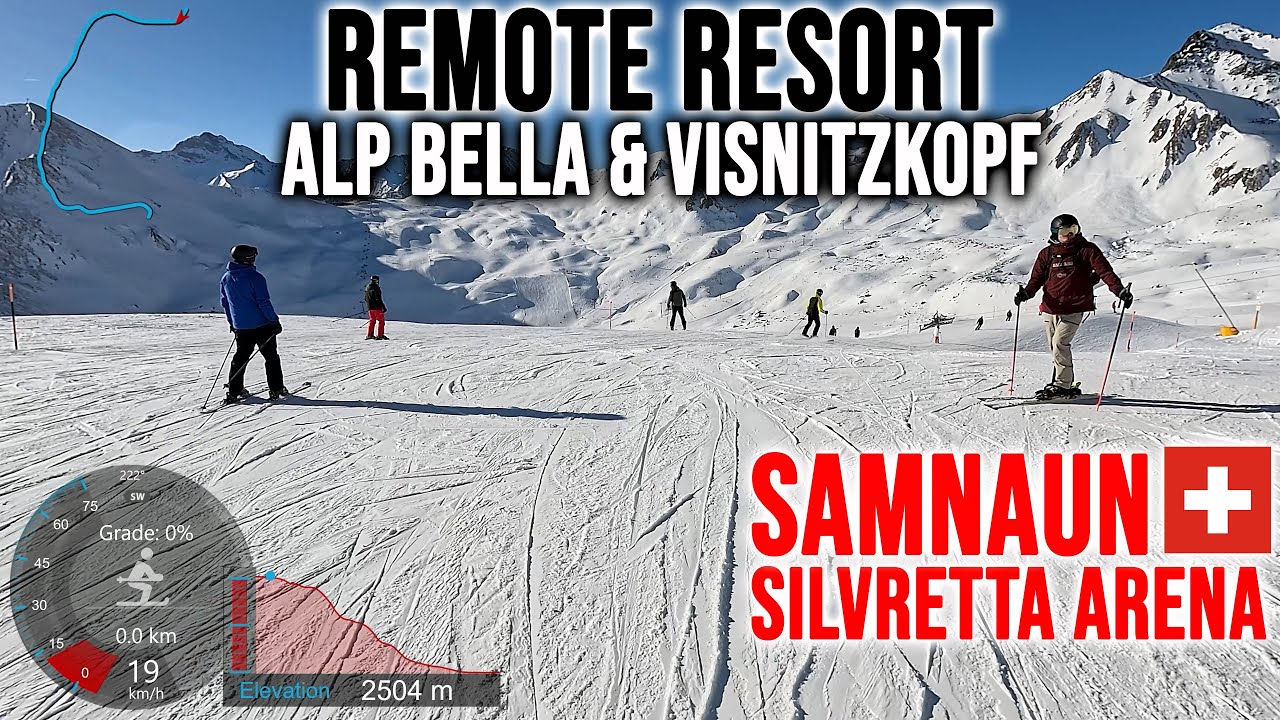 [4K] Skiing Samnaun, Remote Swiss Resort - Alp Bella & Visnitzkopf, Switzerland, GoPro HERO13