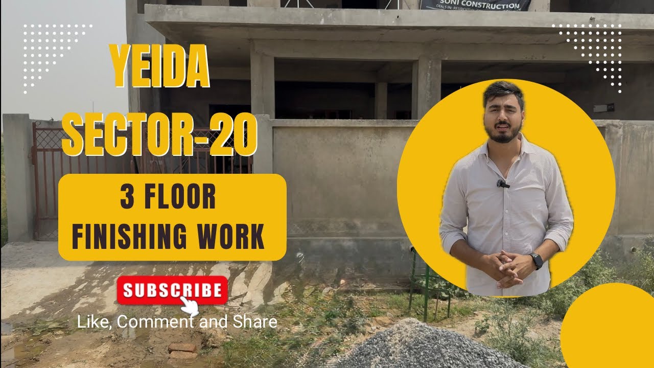 YEIDA Sector 20 | 3 Floor House Interior Finishing Work Started | Yamuna Expressway #ConstructioSoni