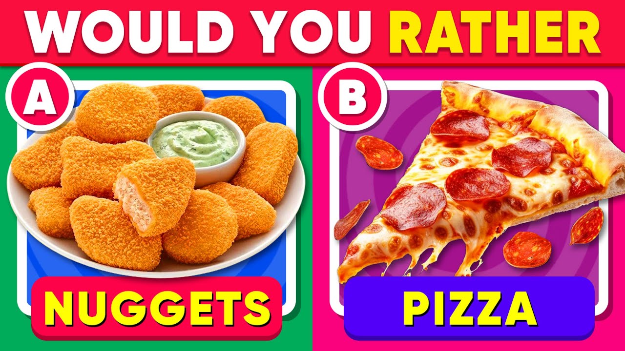 Would You Rather..? Snacks & Junk Food Edition 🍔🍕🍭 Daily Quiz