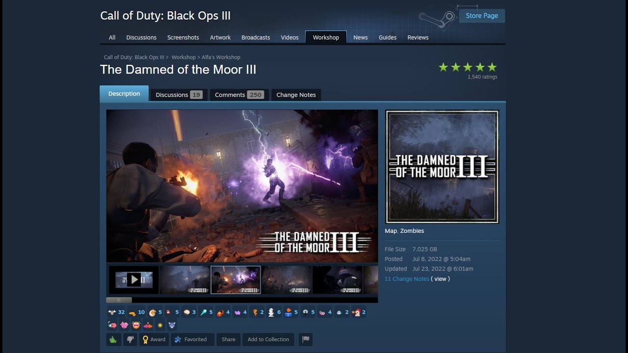 The Damned of the Moor III + Ultimate Experience Mod — BO3 Custom Zombies with my friend Mathias
