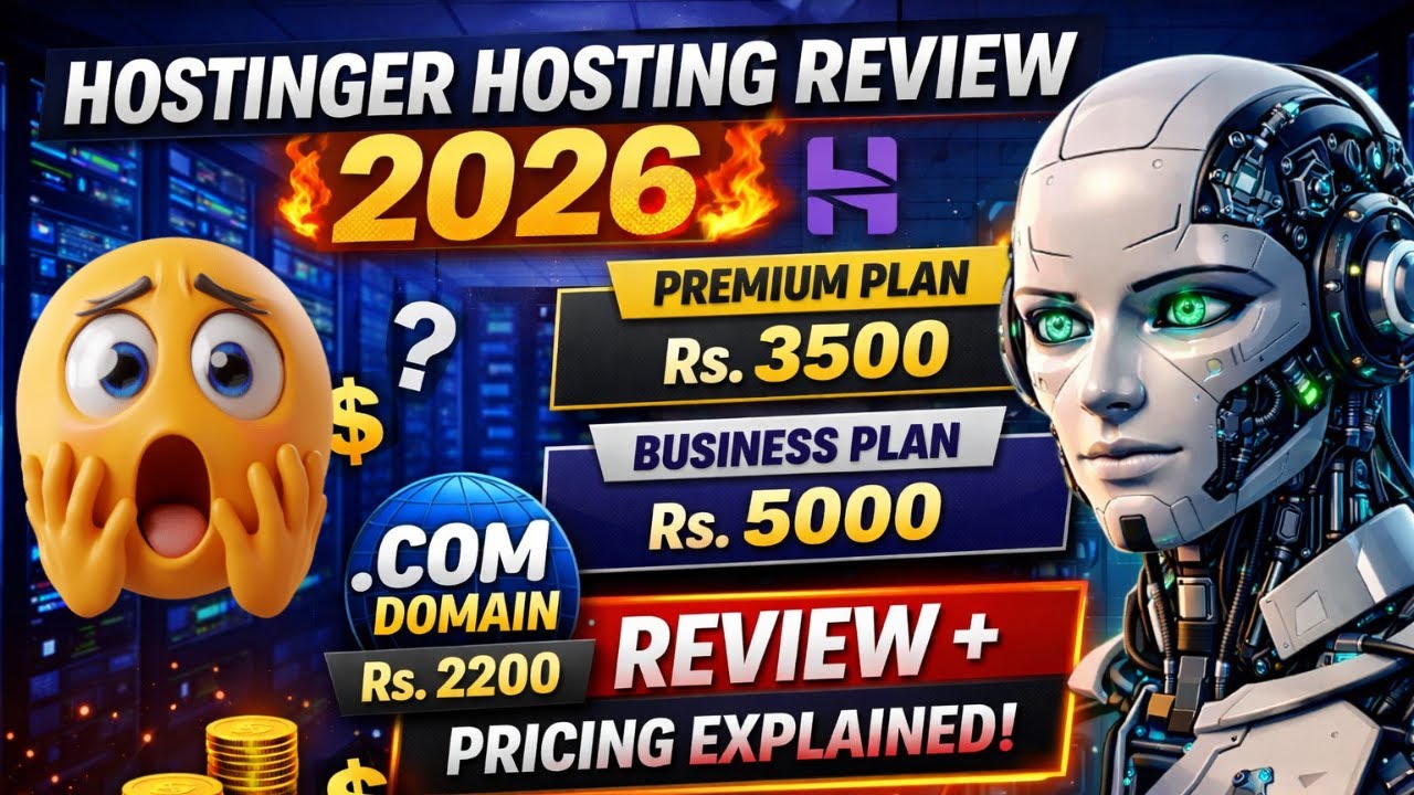Hostinger Hosting Review 2026 🔥 | Hostinger Hosting Review + Pricing Explained