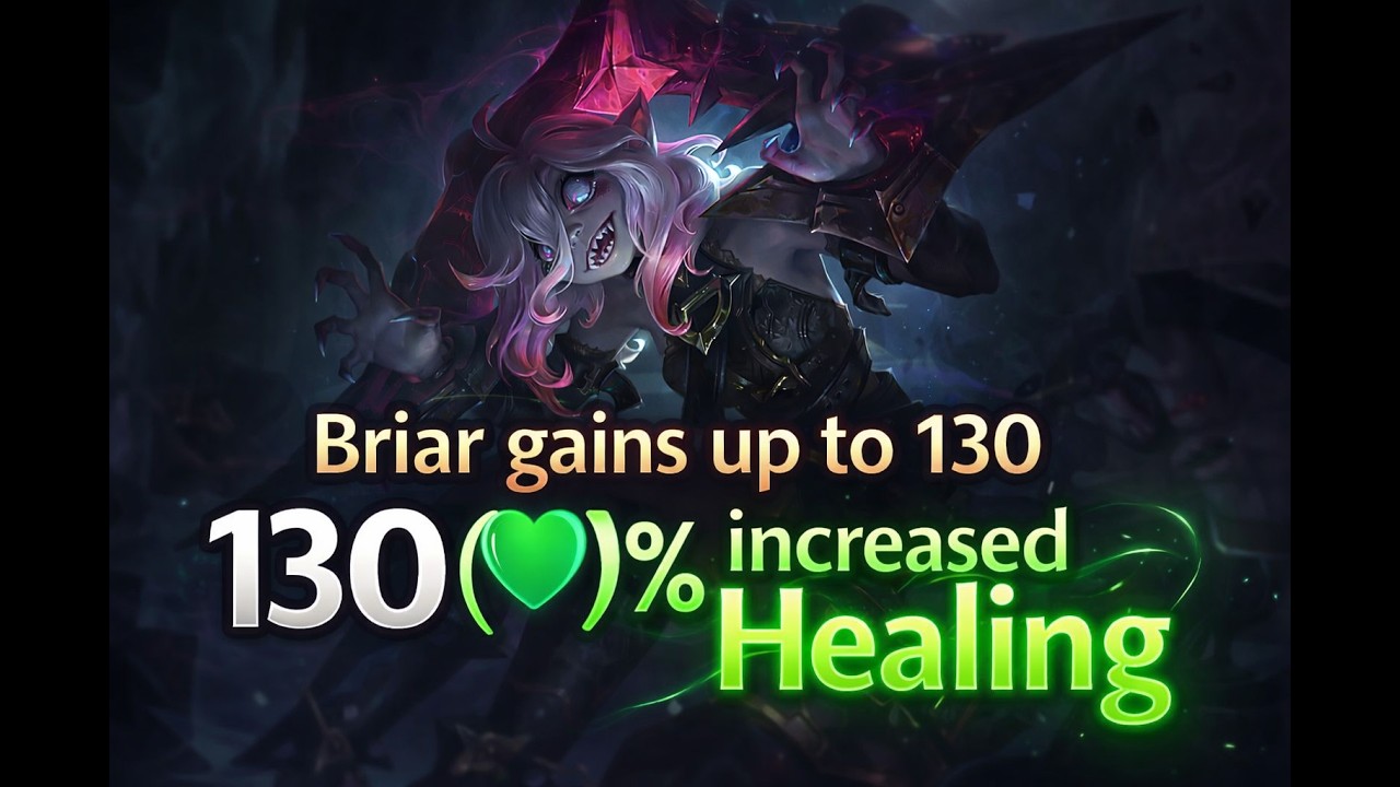 🧛‍♂️🛡️BRIAR MID BUT I  heal for 130% IS THAT BROKEN?🌳🩸#leagueoflegends #briar