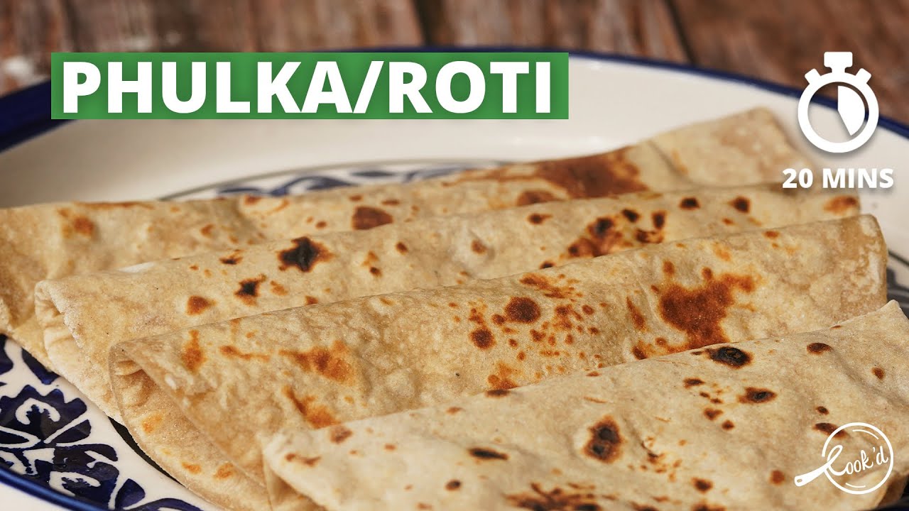 Phulka Recipe | Roti Recipe | How to make Soft Phulka / Roti | Indian Flat Bread Recipe | Cookd