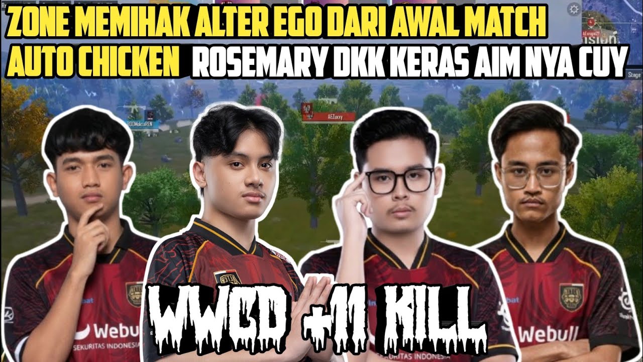 ZONA SELALU MEMIHAK DARI AWAL MATCH!! AIM ROSEMARY SELALU NGERI | ALTER EGO WWCD 11 KILL - RUTHELSS
