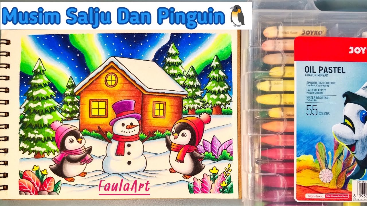 Pemandangan Musim Salju | Pinguin Dan Boneka Salju | Winter Season