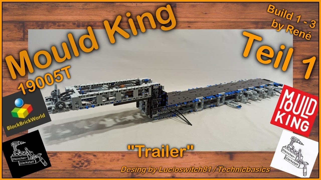 Der Trailer 19005T passend zum Tractor Truck von Mould King 19005 | Teil 1 | Build 1-3