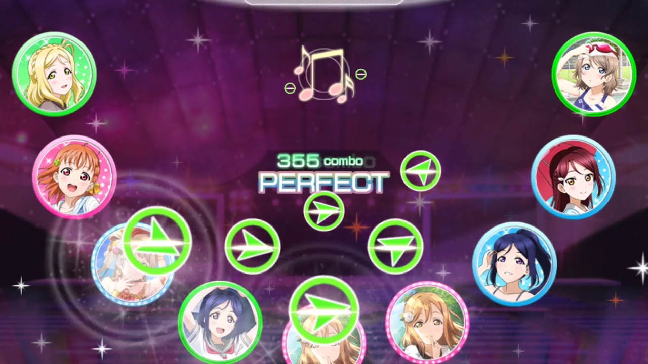 ラブライブ！ スクフェス そして最後のページには [MASTER] Full Combo 判定強化なし (No perfect locks)