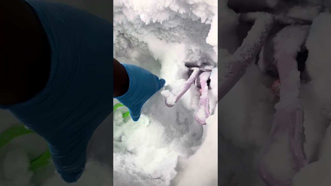 FREEZER FROST EATING | CHUNKS | EGES