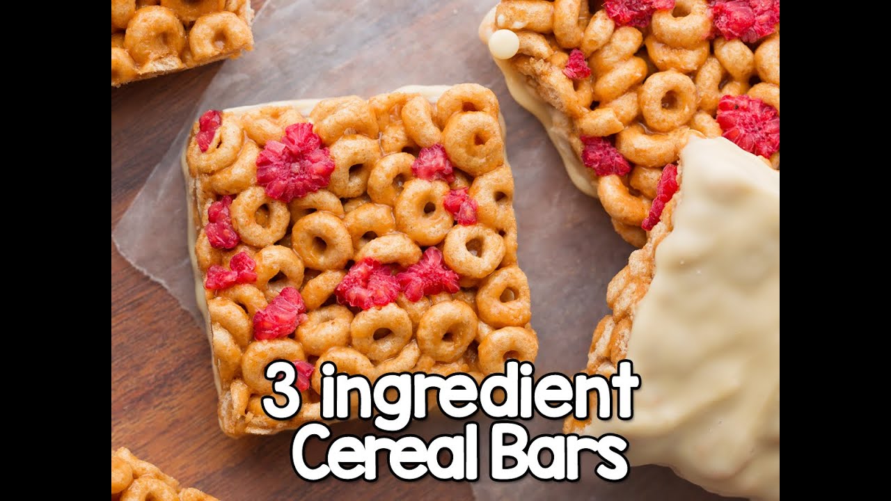 {EASY} 3 Ingredient Cereal Bars!
