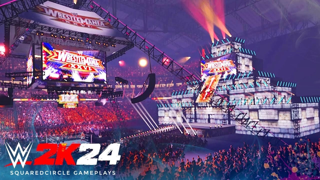 Wrestlemania 26 Modded Arena w/ Entrances Ft. Brock Lesnar, Jacob Fatu | New WWE 2K24 PC Mods