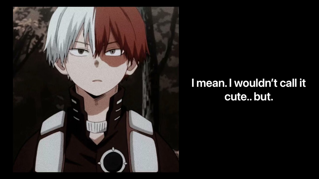 Shoto todoroki finding out you’re pregnant.