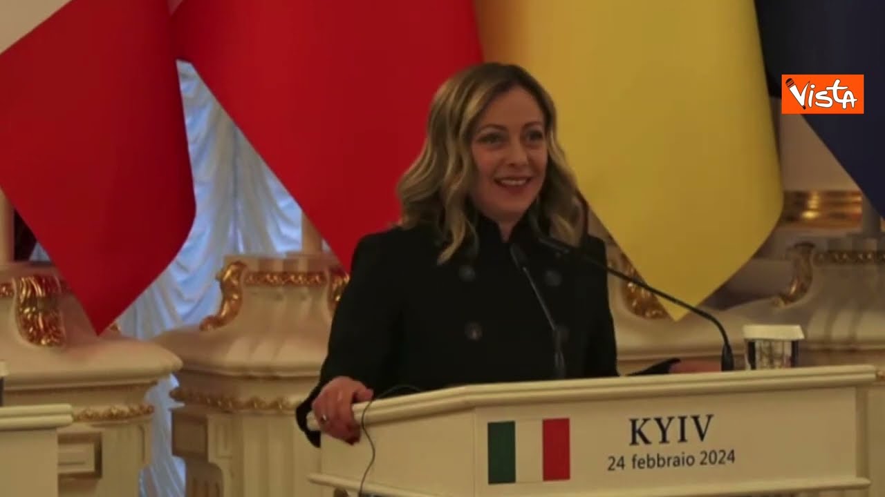 Giorgia Meloni a Kiev: 