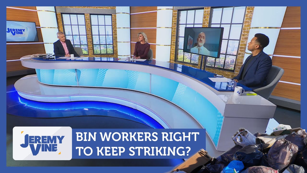 Bin workers right to keep striking? Feat. Albie Amankona, Helen Dewdney & Unite | Jeremy Vine