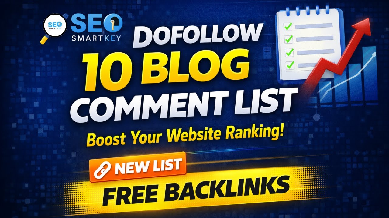 10 High DA Dofollow Blog Comment Sites | Free Backlinks for SEO 2026