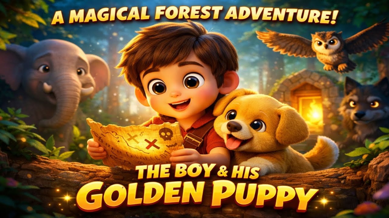 A Boy, a Golden Puppy & the Secret of the Forest | 3D Animated Adventure