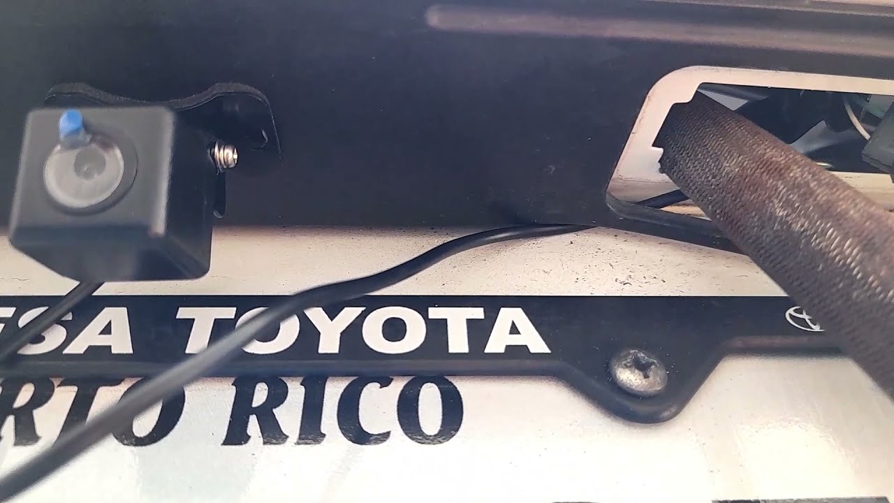 Toyota Corolla rear view camera installation.
