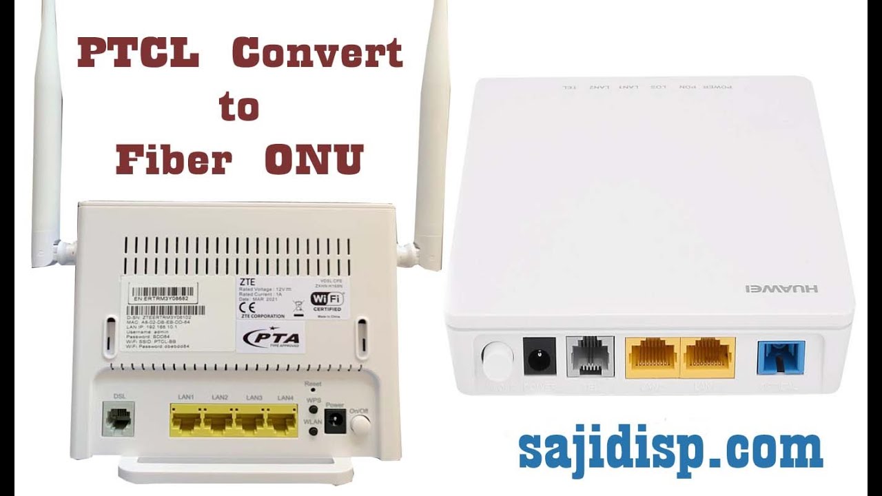 Ptcl Device per fiber net chalayn #internet #wifi #configuracion