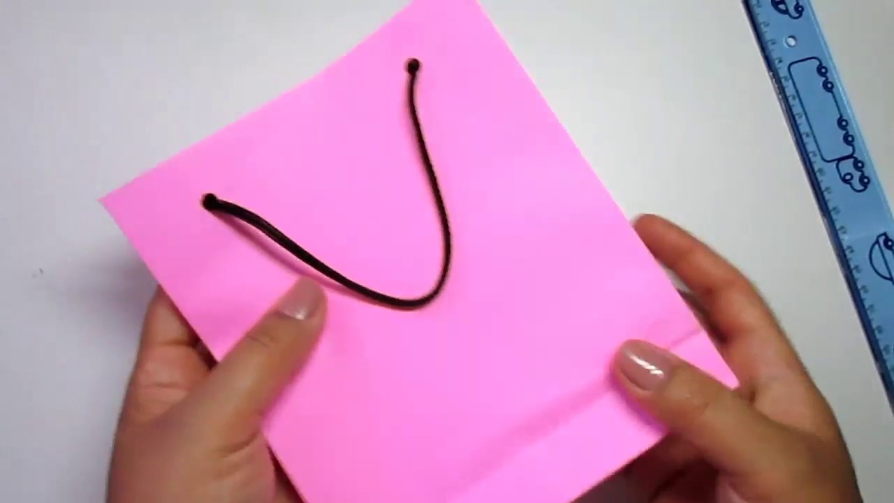 Sacolinha de papel Fácil de fazer