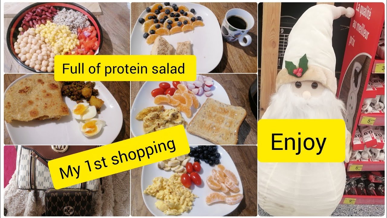 Weight loss meals K ideas or protein salad Ki recipe by Shiba cooking.