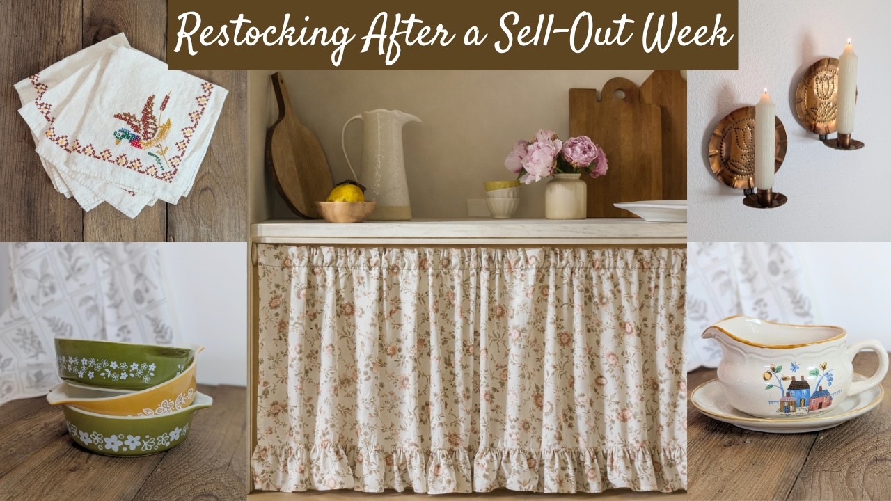 Restocking My Vintage Etsy Shop After Multiple Sales