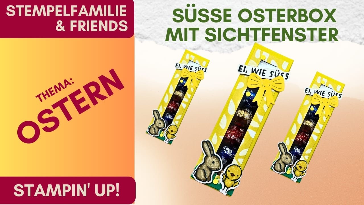 Süsse Osterbox mit Sichtfenster für Schoko-Eier