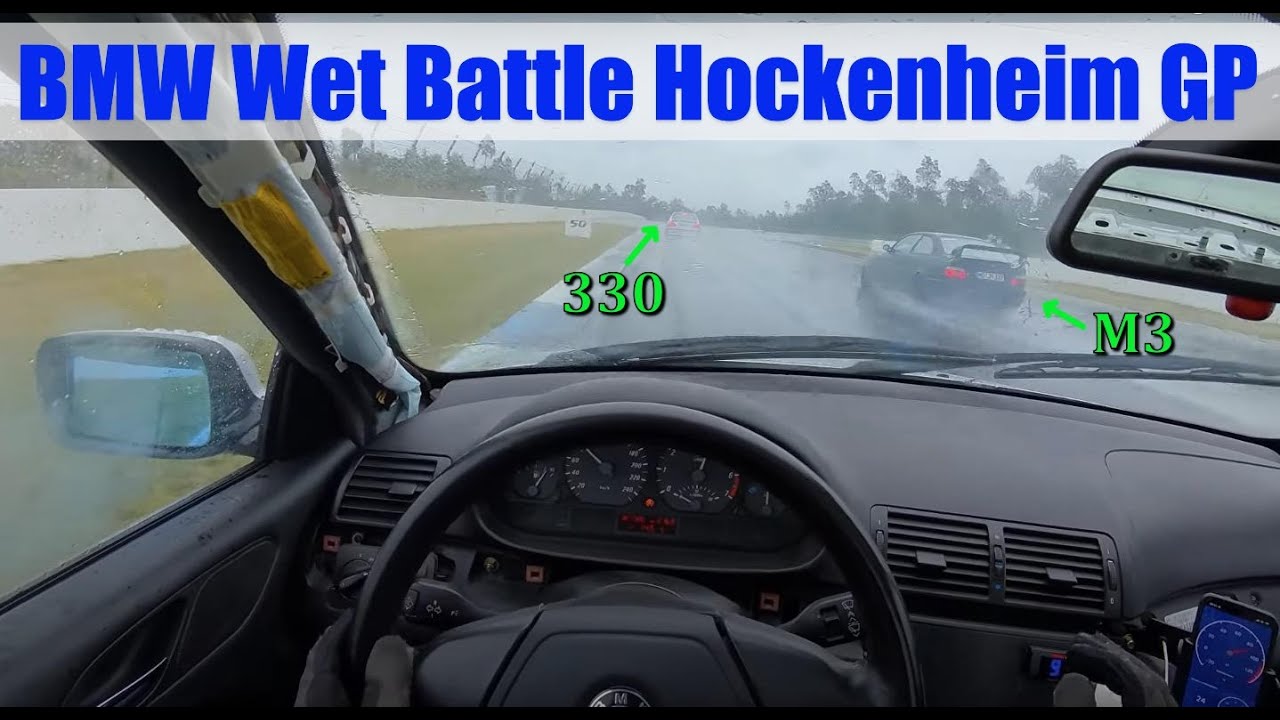 E46 323ci - Hockenheim Touristenfahrten Onboard Full Wet - POV [4k] - 28.5 Gruppe 1Turn 2