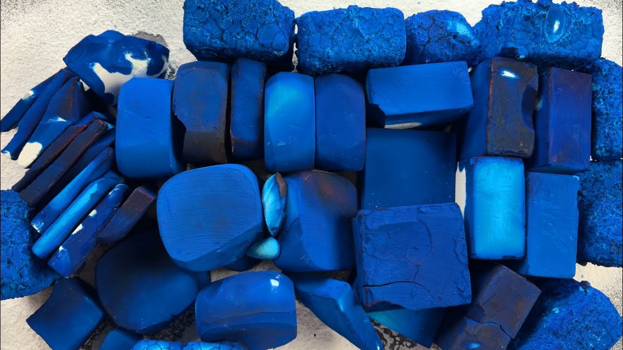 BLUE Assorted Dyed Thins, Rounds, Blocks and Pasted!