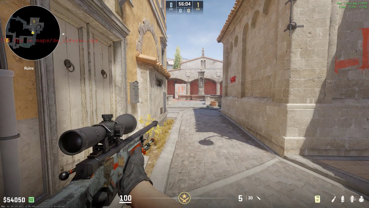 CS2 Inferno B Smokes and Flashes from Banana (Latest update)