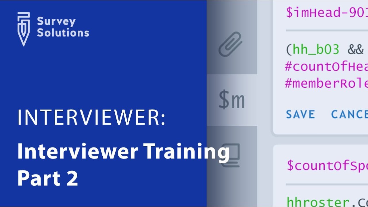 Interviewer Training Series Part 2