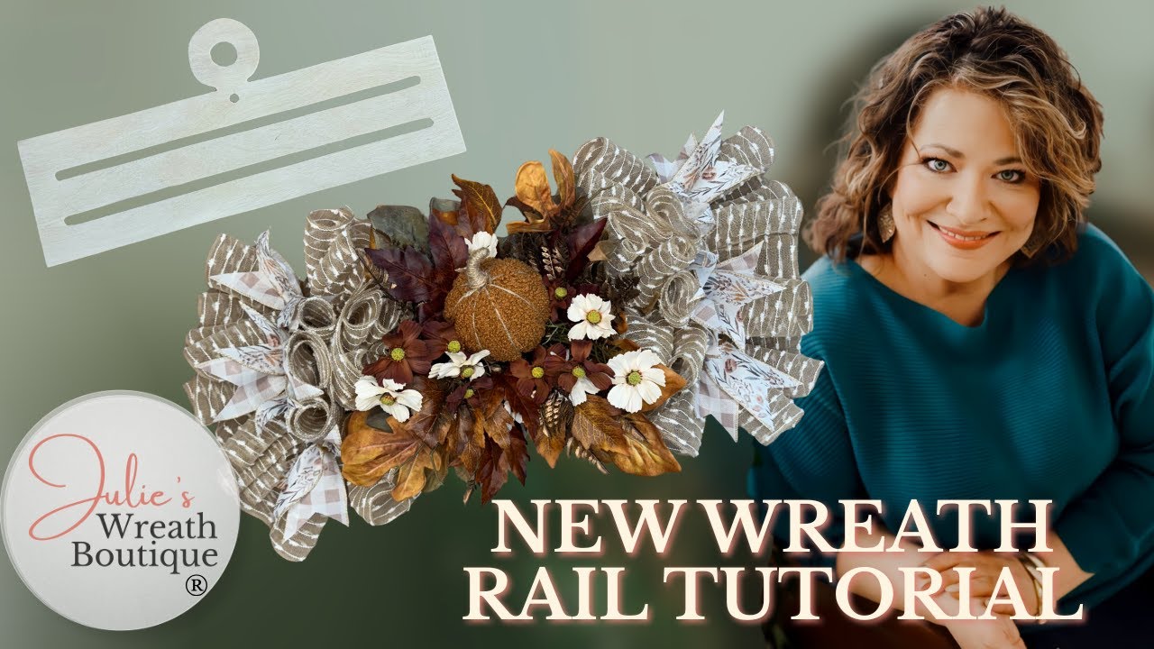 Double Ruffle Rail Wreath Tutorial | Easy Fall & Holiday Decor | Easy & Affordable Fall Decor Ideas!
