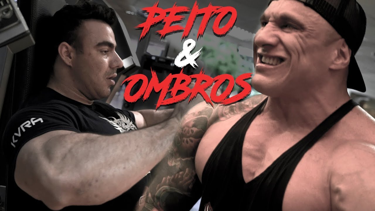 BRANDÃO E GIGA DESTRUINDO PEITORAL E OMBROS