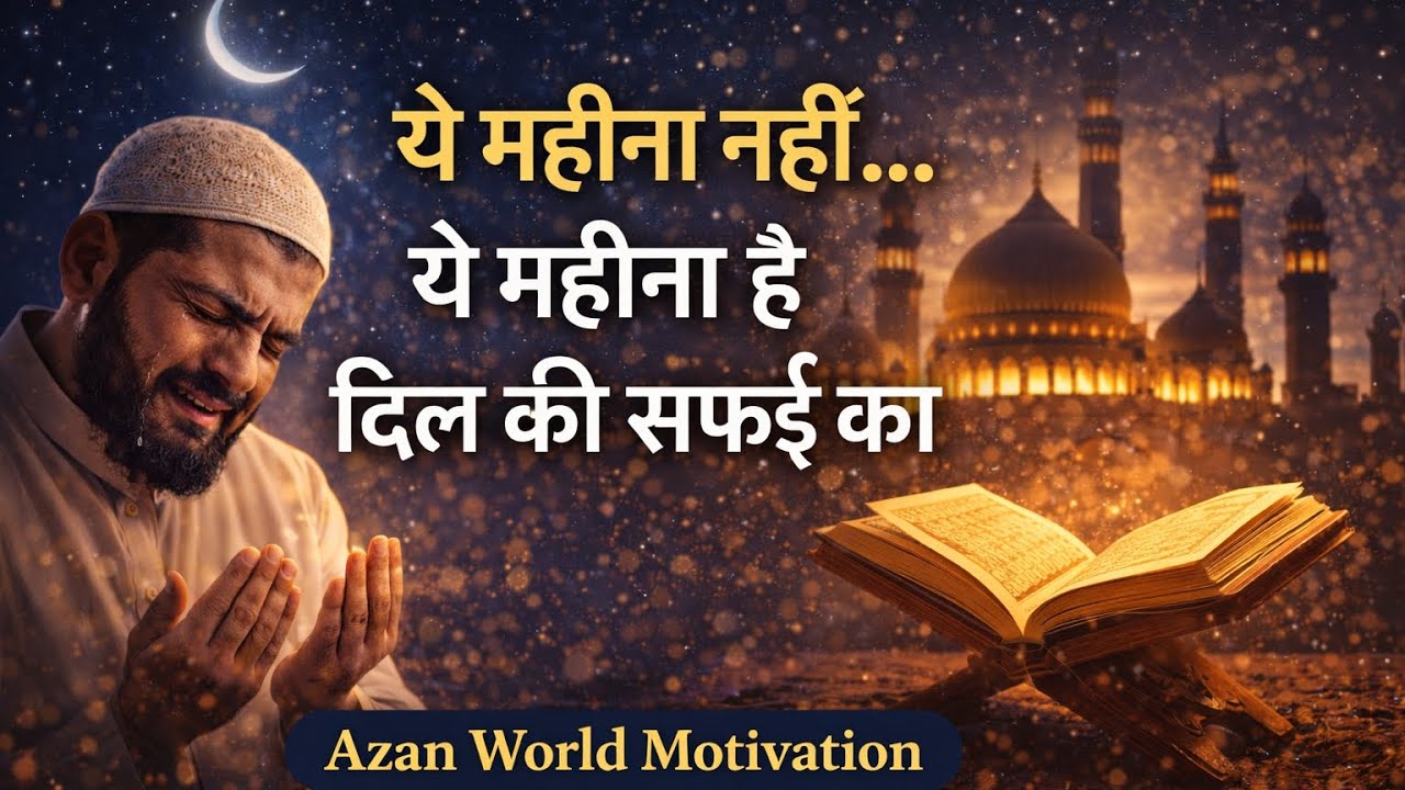 Ye Mahina Nahi… Ye Dil Ki Safai Ka Waqt Hai | Ramzan Powerful Motivation | Azan World Motivation