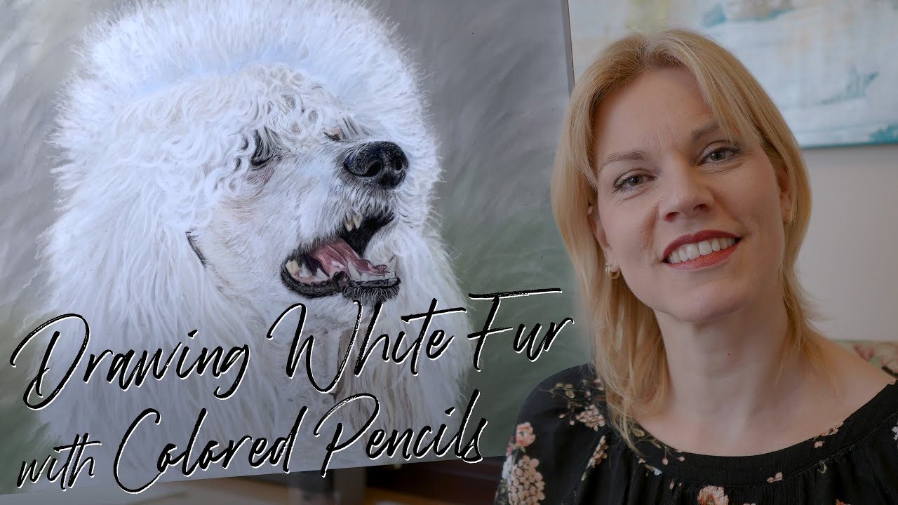 How to draw White Fur in Colored Pencil on Drafting Film