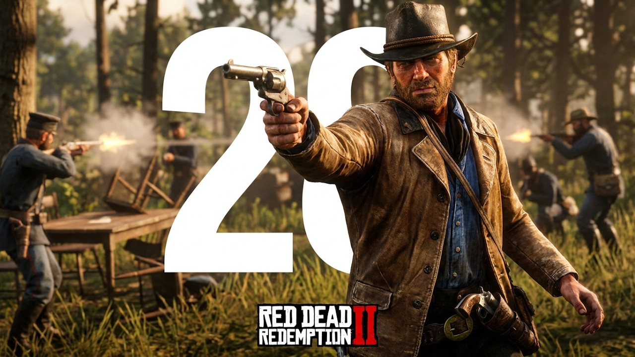 28. Khadnevich играет Red Dead Redemption 2 &mdash; Жестокая перестрелка.