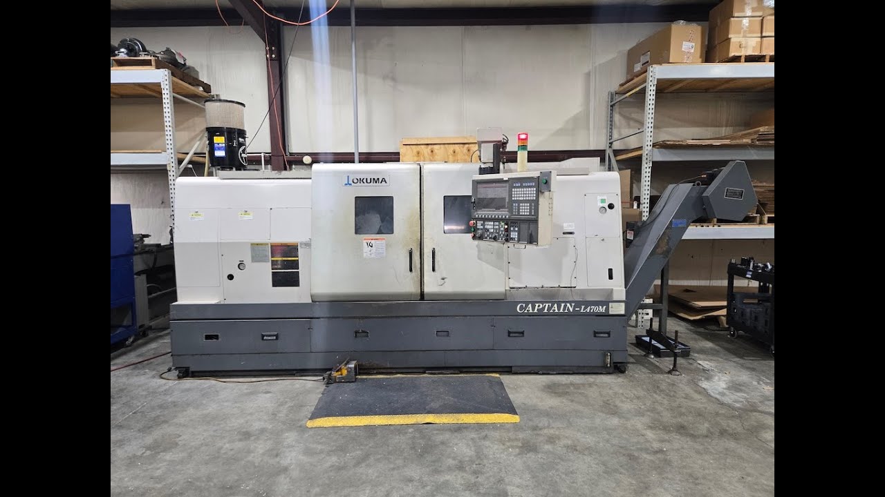 Okuma Captain L470M/1250 CNC Turning Center w/Live Milling