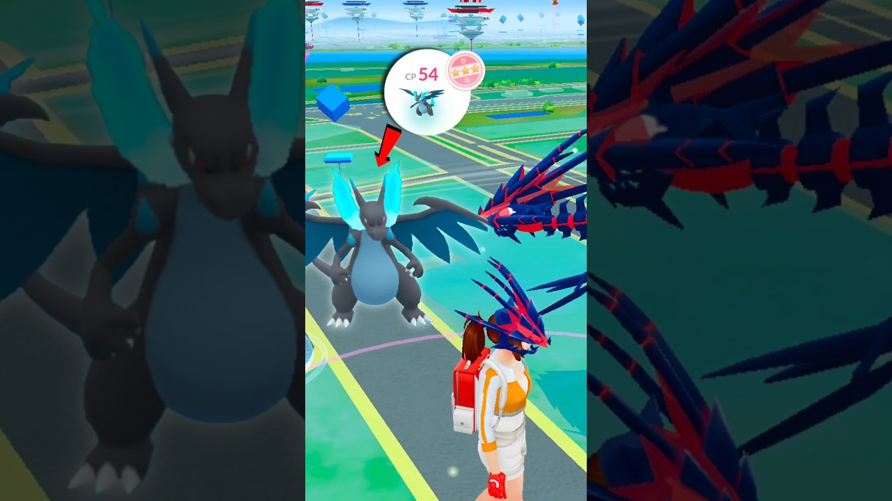 Got Lowest Cp Hundo Mega Pok&eacute;mon #shorts #mega #rare #hundu #catch #charizard #ultragoo #100iv