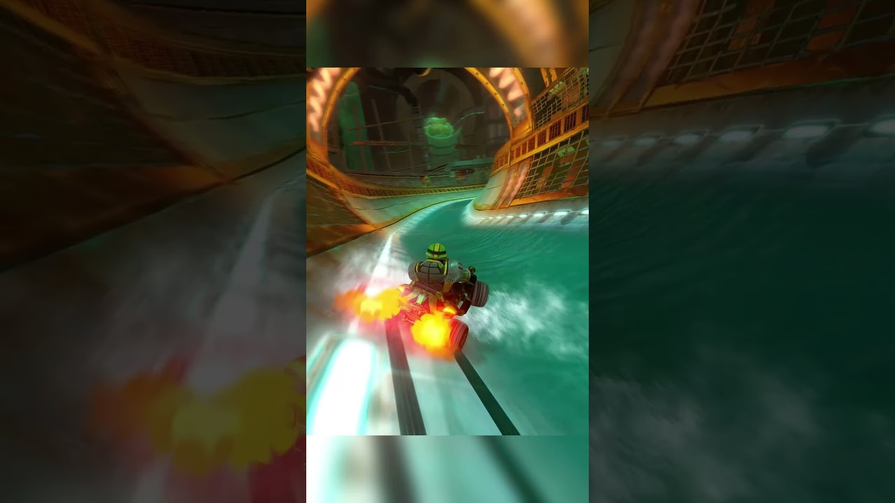 CTR Crash Team Racing Nitro Fueled Sewer Speedway Continuous Boost 60fps HQ Shorts