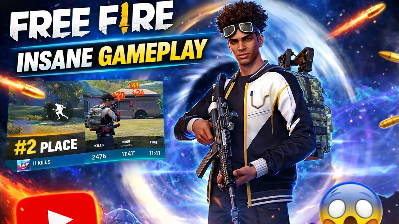 11 Kills Intense Battle 😈🔥Free Fire Pro Gameplay | 11 Kills Almost Booyah 💥