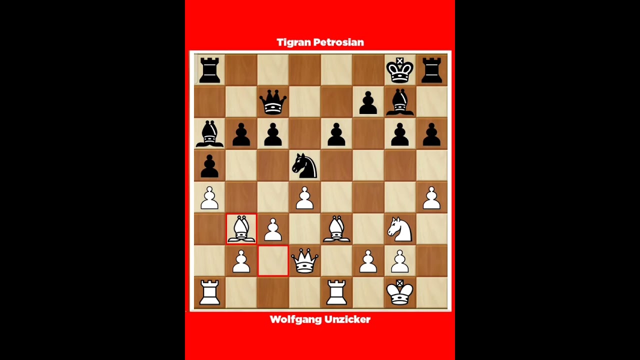 Wolfgang Unzicker vs Tigran Petrosian √ Olympiad Verna Bulgaria, 1962.