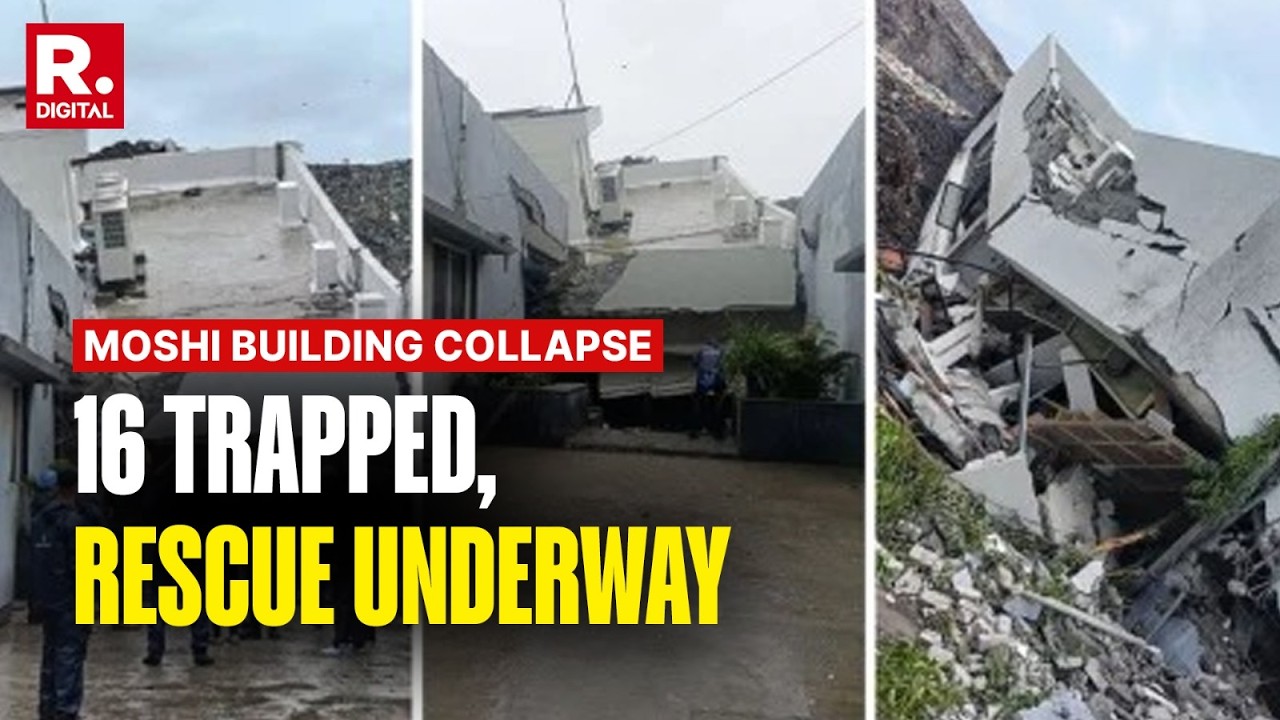 HORRIFIC! Giant Garbage Mountain Collapses on Pune Building &ndash; 16 Workers TRAPPED Inside