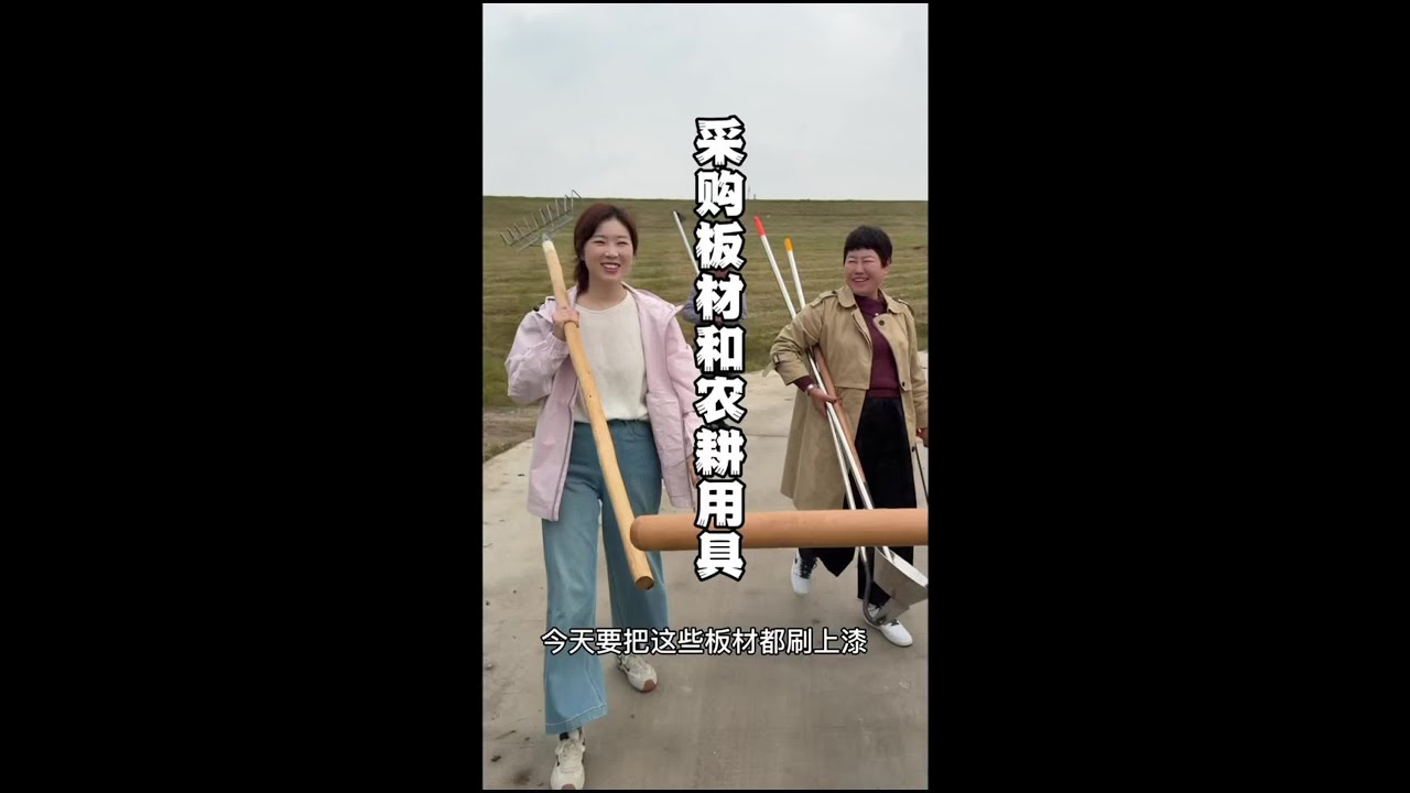 今天来采购一些板材和农耕工具，回来体验了一把刷漆的乐趣#小菜园改造#笑容加青少年电动牙刷 #笑容加
