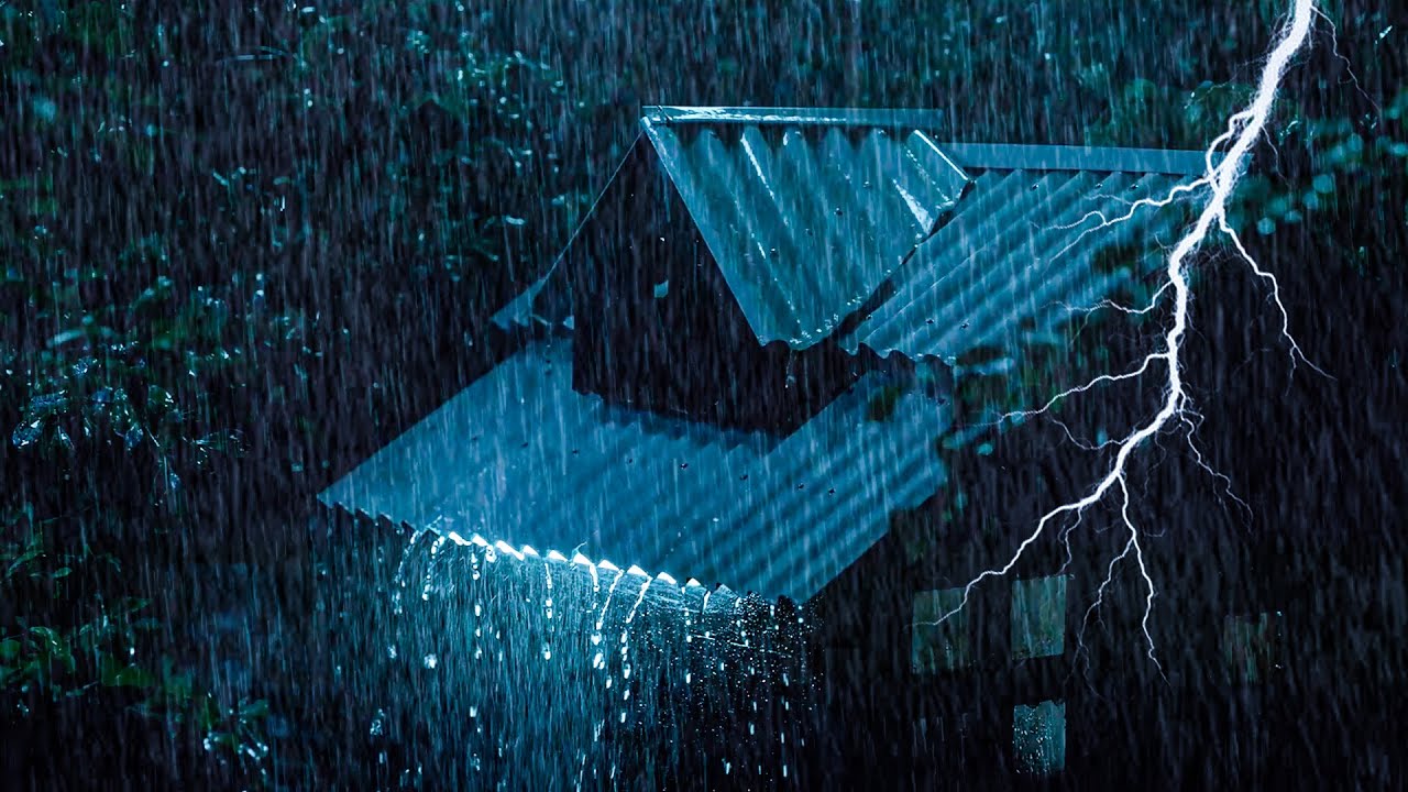 Gentle Night RAIN - Perfect Rain Sounds For Sleeping - Thunderstorm Sounds, Relaxation, ASMR #rain