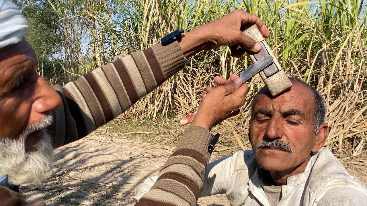 Asmr fast Hair Cutting ✂️routine and shaving routine with barber is old