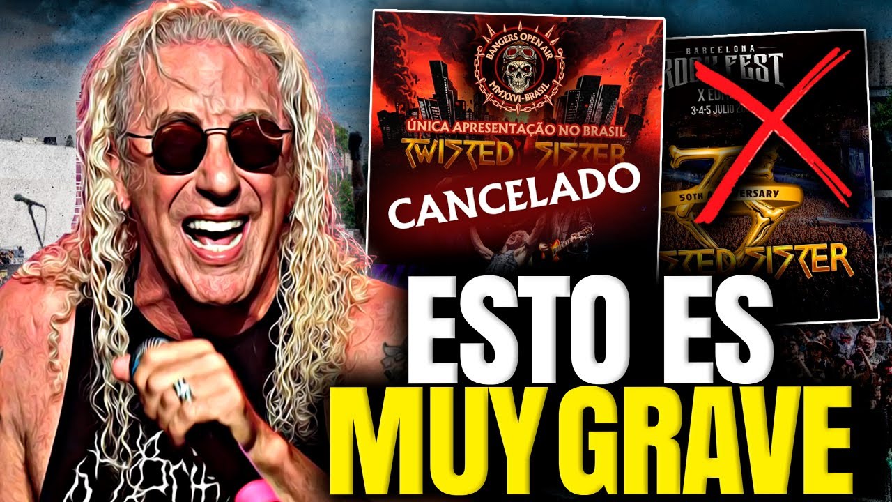URGENTE | DEE SNIDER está con SERIOS PROBLEMAS de SALUD y TWISTED SISTER CANCELA TODOS SUS SHOWS
