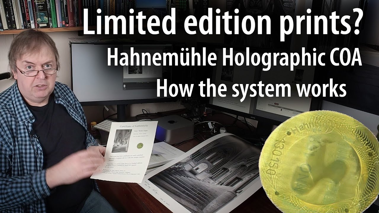 Selling prints? limited editions and certificates of authenticity. Hahnemühle COA and myartregistry