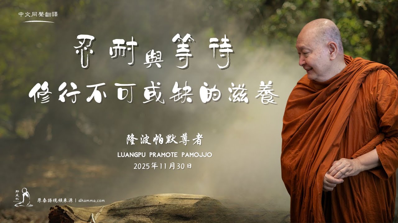 忍耐與等待：修行不可或缺的滋養——隆波帕默尊者｜2025年11月30日（同聲翻譯）
