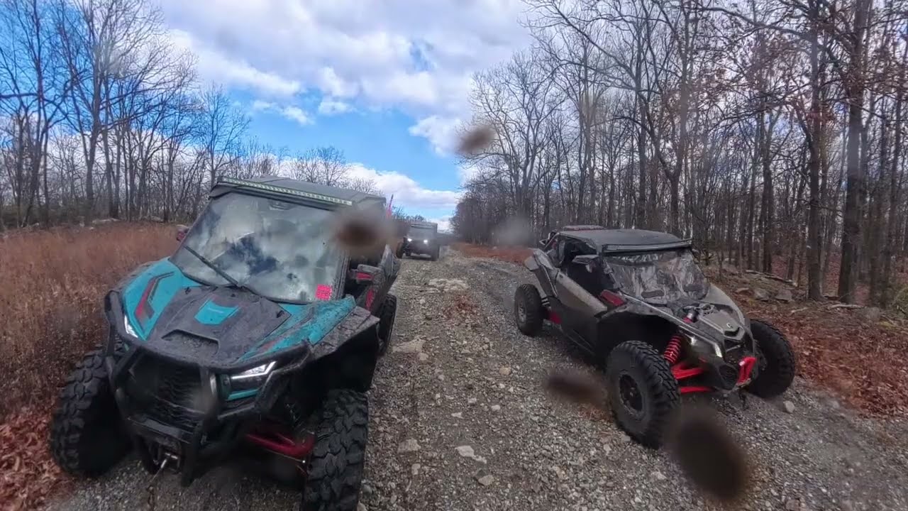 Insta 360 footage Ride in North Jersey Fall Ride SXS KRX 1000 Talon Can Am x3