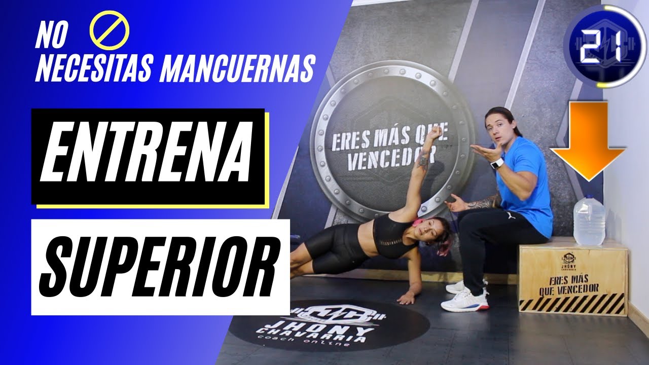 SIN MANCUERNAS entrena superior  1 HORA COMPLETA